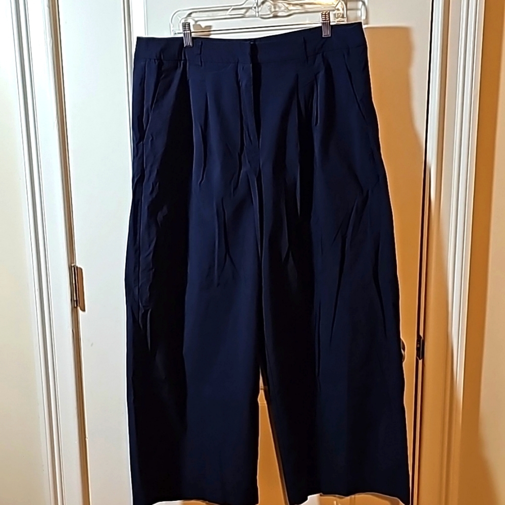 Old Navy Extra High Waisted Super Wide Leg Taylor Pants, Size 16 Petite